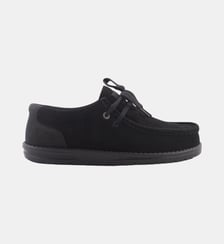 Chaussures bateau Saint Jean en suède Serge Blanco