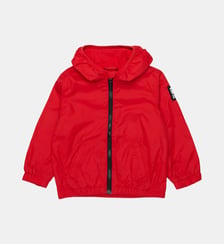 Veste coupe-vent avec logo imprimé Diesel Kids