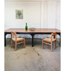 Table à manger XXL en sapin massif Romy N°1493- Produit chiné Debongout