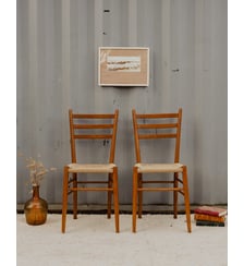 Paire de chaises en bois Claude N°1222- Produit chiné Debongout