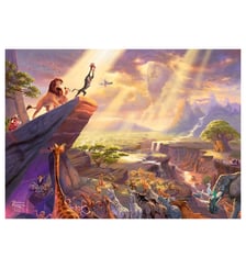 Poster Disney x Thomas Kinkade - Disney - The Lion King Poster & Frame