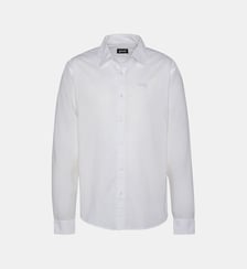 Chemise coton/lin à manches longues Schott