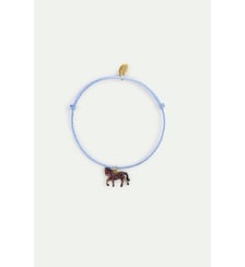 Bracelet corde bleue cheval Les Néréides