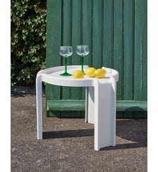 Table basse design blanche Donna N°1088- Produit chiné Debongout