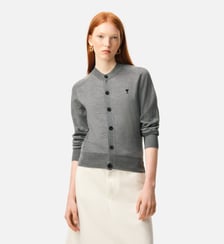 Cardigan Col Rond Avec Ami De Coeur en Laine AMI Paris