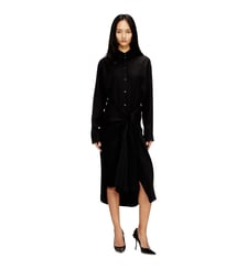 Robe-chemise midi avec détail torsadé Diesel