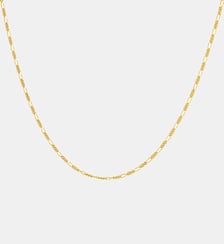 Chaîne en argent 925 dorée 18K avec des maillons de figaro Aristocrazy