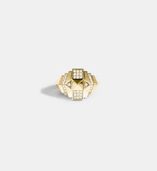Bague Mini Rockaway Pyramide Diamants et Or Jaune Statement