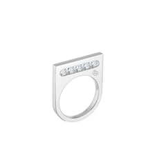 Bague FUNAMBULE - 5 diamants,  poids total 0,45ct approx. - Or blanc 750‰ La Brune & La Blonde