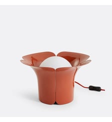 Lampe à poser tulipe, métal fer et opaline La Redoute Interieurs