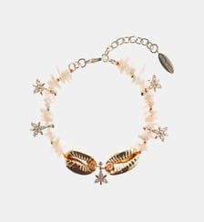 Bracelet perles réglable avec coquillages et pampilles KIKORI Hipanema