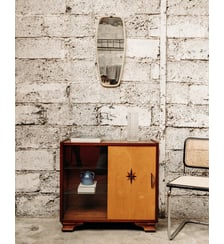 Miroir en métal doré Igor N°683- Produit chiné Debongout