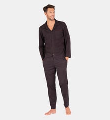 Pyjama long col ouvert L'ECOSSAIS Eminence
