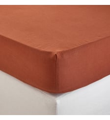 Drap Housse  Lin lavé légèrement froissé Madura