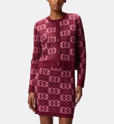 Cardigan à logo love birds Pinko