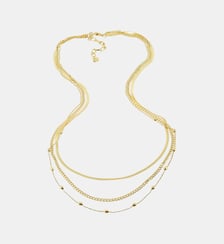 Sautoir Honorine  en Acier doré Zag Bijoux