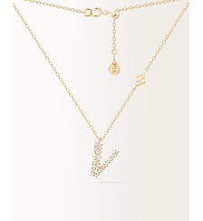 Collier Initiale V Or Jaune PIAPARIS