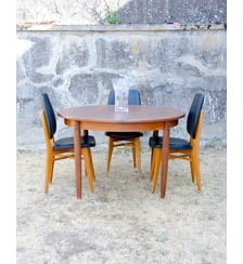 Table à manger extensible pour 4 à 8 convives Karla N°1216- Produit chiné Debongout