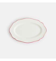 Plat de présentation petit modèle, en porcelaine La Redoute Interieurs