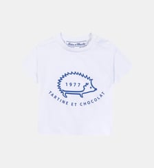 T-shirt -  coton imprimé Léon Le Hérisson Tartine Et Chocolat