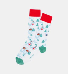 Chaussettes en coton - Noël en altitude Neige Arthur