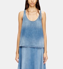 Haut en denim léger délavé à la pierre Diesel