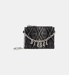 Porte-cartes avec chaîne et poche monnaie zippée Diesel