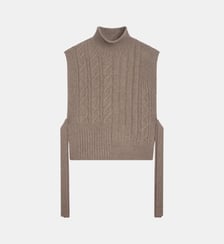 Plastron long à torsades en cachemire Bompard
