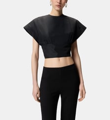 Haut cropped à manches larges Pinko