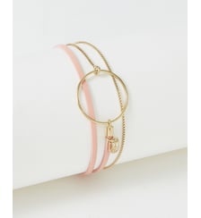 bracelet cuirs et chaines Nolah Rose Vernis Flowers for Zoe