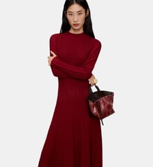 Robe à col Perkins et longueur midi Adolfo Dominguez