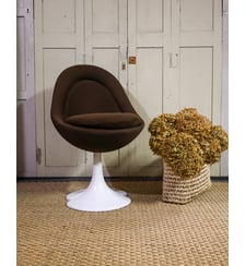 Chaise pivotante modèle "Trèfle" Alma N°1122- Produit chiné Debongout