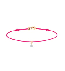 Bracelet Cordon BB - Diamant solitaire 0,10ct - Or rose 750‰ La Brune & La Blonde
