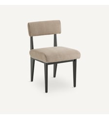 Chaise en hêtre et tissu texturé AM.PM