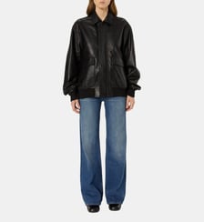 Veste ample en cuir- NIMA Gerard Darel