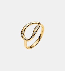 Bague XL Sertie de Forme Organique Dorée Pandora