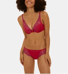 Soutien-gorge push-up décolleté plongeant - Rouge Rainbow Simone Pérèle
