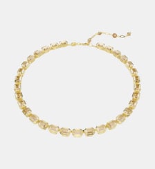 Collier Millenia, Doré à l’or 18 carats (750/1000) Swarovski