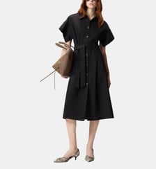 Robe chemise midi ceinturée Pinko