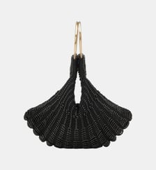 Sac de soirée orné de perles tricotées. Adolfo Dominguez