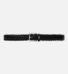 Ceinture Paris Paris tressée 30mm unisexe en cuir de veau AMI Paris