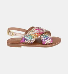 Sandales plates en cuir BISOU Les Tropeziennes par M. Belarbi