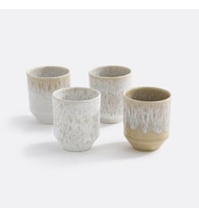 Lot de 4 tasses en grès émail réactif La Redoute Interieurs