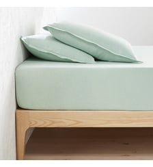 Drap housse lin lavé, bonnet 35 cm La Redoute Interieurs