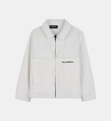 Veste en jean zippée Karl Lagerfeld Kids
