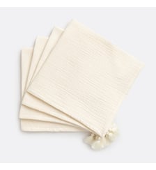 Lot de 4 serviettes de table gaze de coton La Redoute Interieurs
