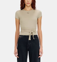 Haut côtelé avec lacets enveloppants Diesel