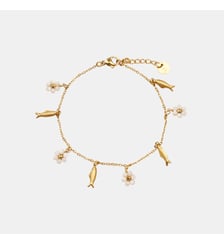 Bracelet Nélie Nacre Blanche Les Cléias