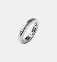 Bague large en argent 925 avec finition gunmetal Aristocrazy