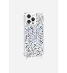 Coque de téléphone paillettes holographiques avec anneaux pour iPhone 15 Pro Max La Coque Française